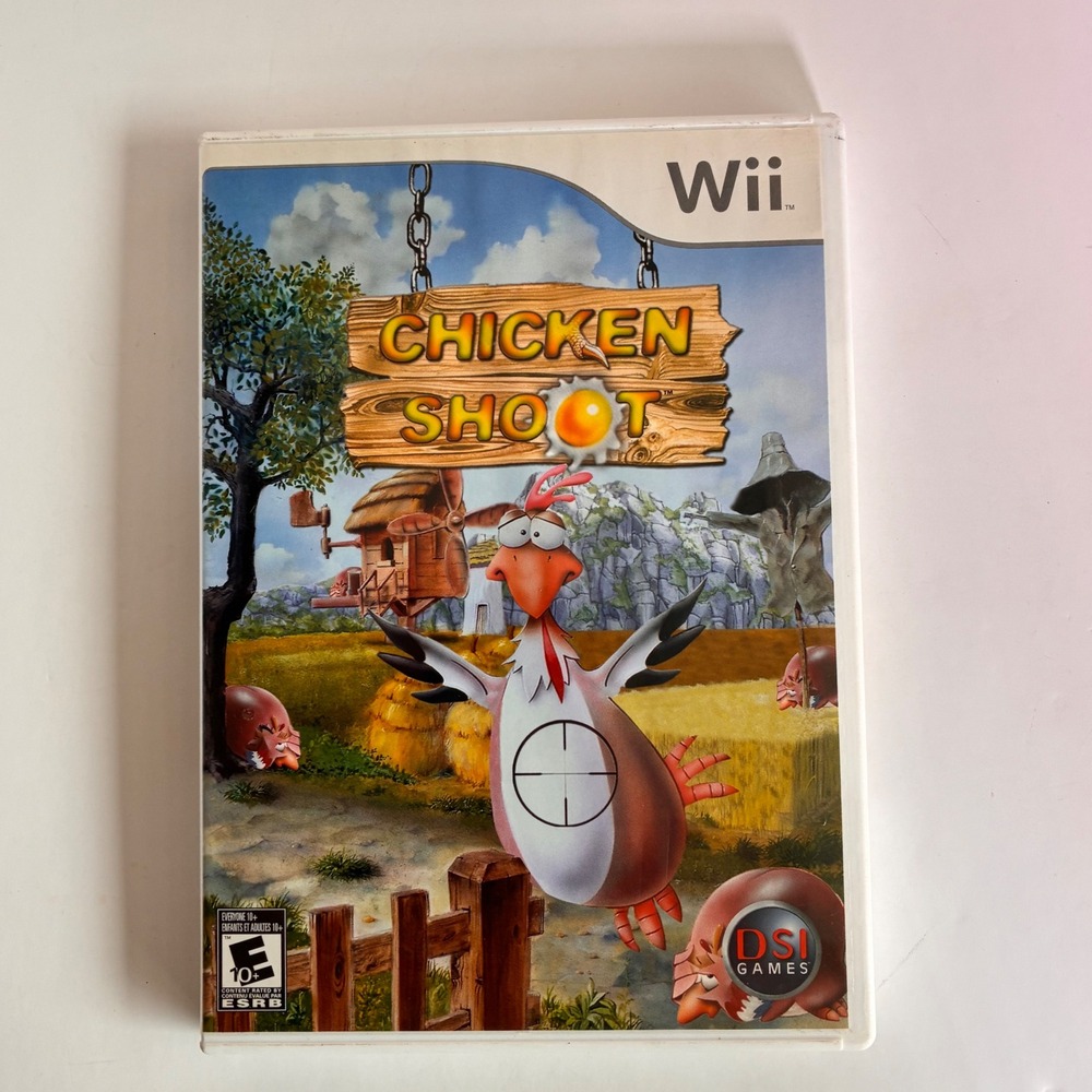 Chicken Shoot Nintendo Wii Video Game DSI Games RVL-P-RCKE E10+